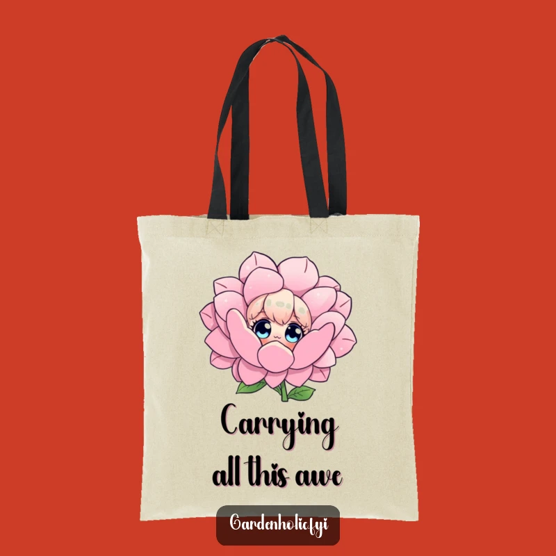 Funny Flower Admirer Tote Bag: Carry Your Wonder, Perfect Funny Gift for Gardeners