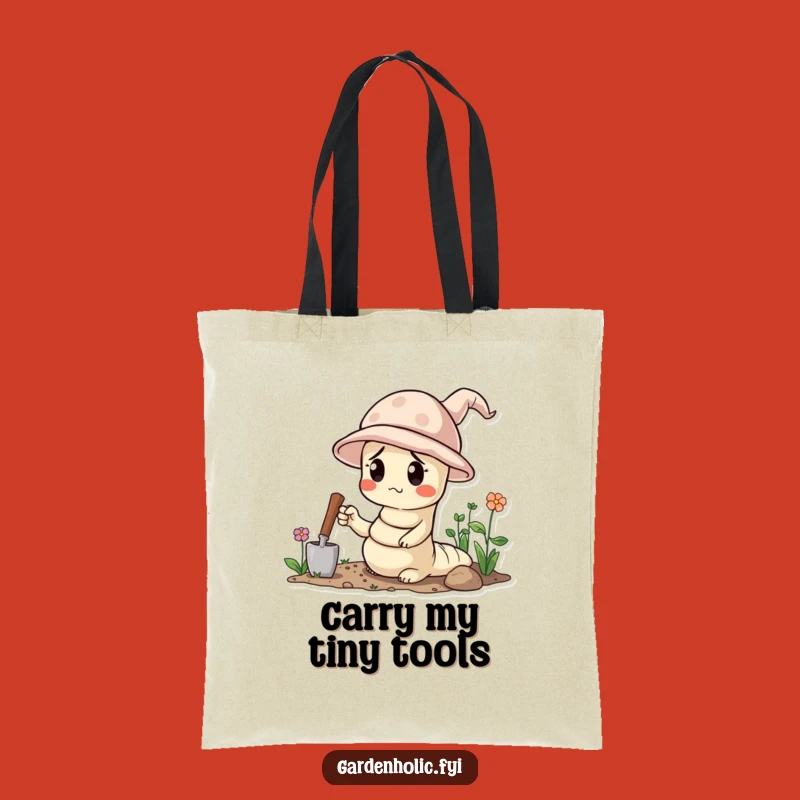 Funny Gardener Worm Tote Bag - Carry Your Essentials with a Smile!