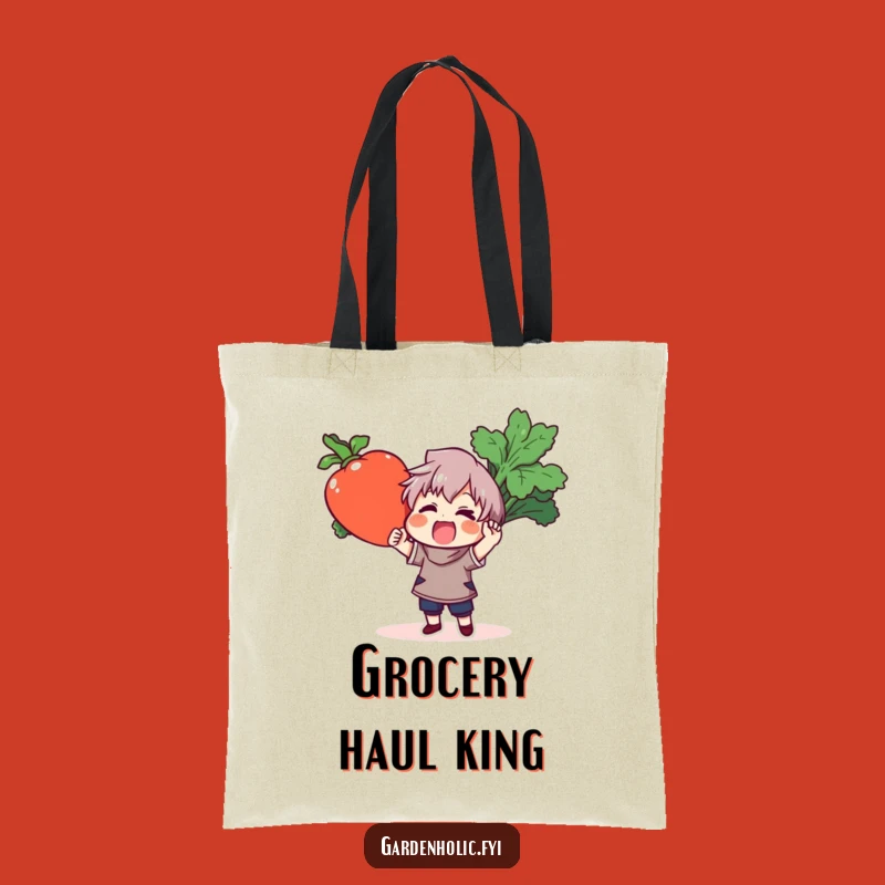 Funny Grocery Haul Tote Bag: Carry Your Laughs with This Giant Vegetable Design