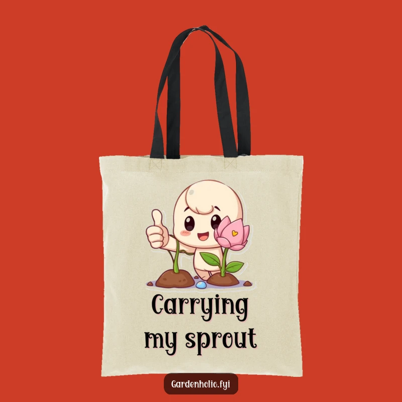 Funny Growth and Success Tote Bag: Proud Character Accessory, Your Next Funny Gift!