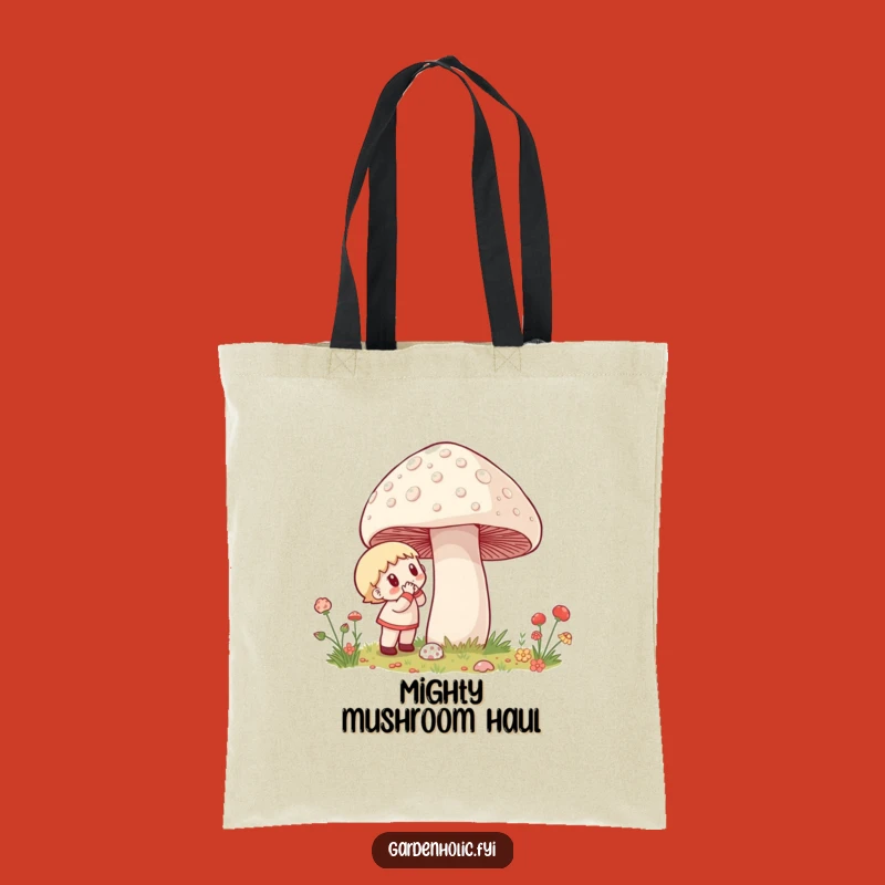 Funny Mushroom Hunter Tote: Giant Discovery Bag, Hilarious Forager Accessory, Perfect Funny Gift