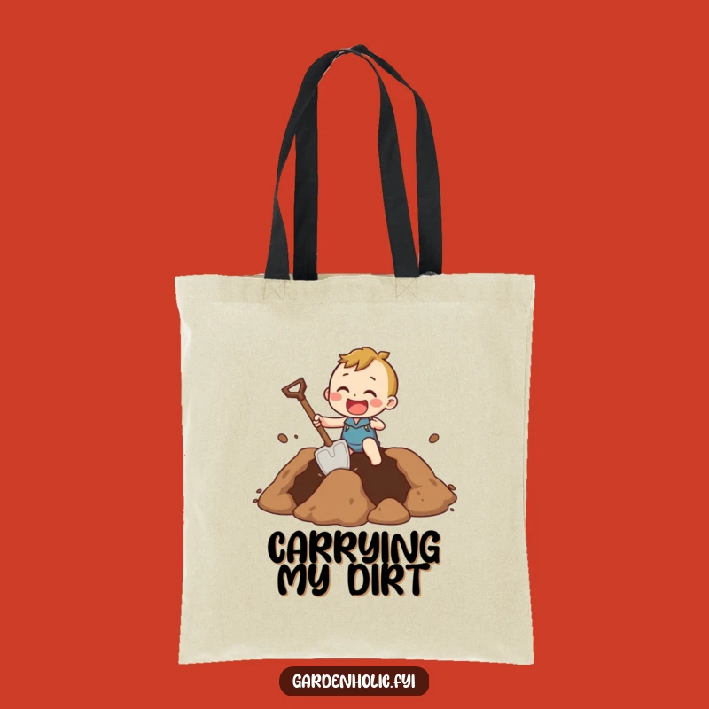 Funny Tote Bag: Tiny Shovel, Giant Digging, Carry Your Humor, Perfect Funny Gift